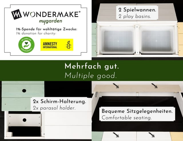 WONDERMAKE Design Sandkasten Holz arena2