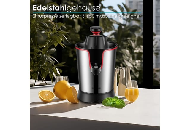 Steinborg SB-7050 Zitruspresse Saftpresse Edelstahlgehäuse 300 Watt