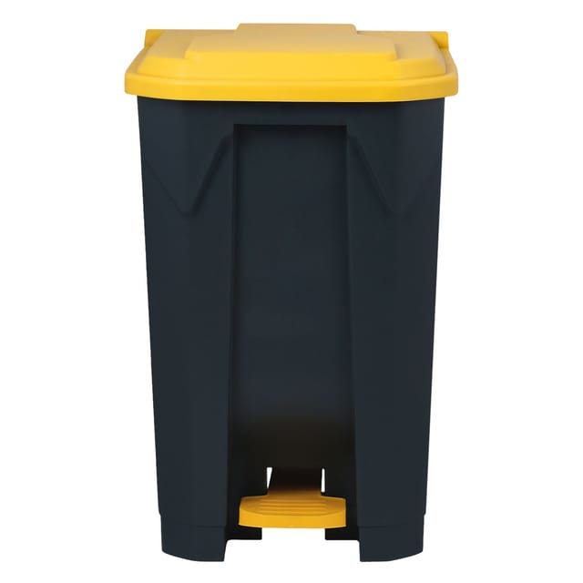 KARAT Mülleimer Olaf Step-On Abfalleimer Tretmülleimer Universal Gelb 100 Liter