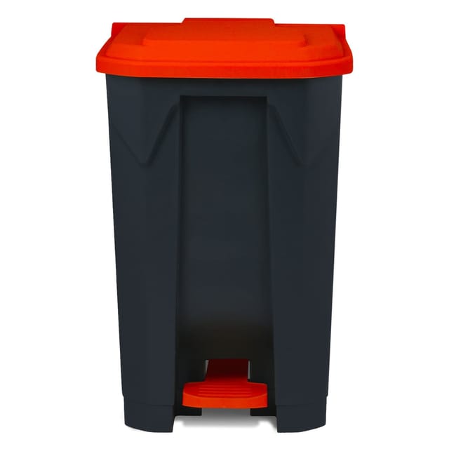 KARAT Mülleimer Olaf Step-On Abfalleimer Tretmülleimer Universal Rot 50 Liter