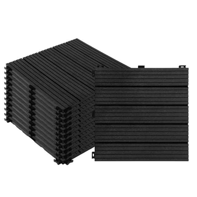 KARAT Terrassenfliesen Claire Wetterfest 30 x 30 cm Grau 11er-Set 1 m²