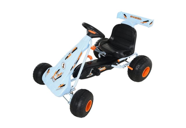 HOMCOM Go Kart Kinderfahrzeug mit Pedal Bremsen