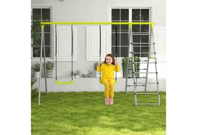 Outsunny Kinderschaukel-Set mit Doppelschaukel