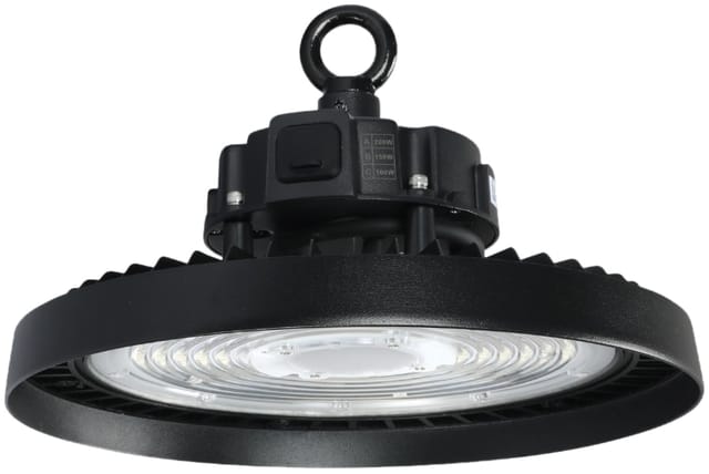 ENOVALITE LED HighBay UFO Hallenstrahler 100W 5000K Neutralweiß 17000lm IP65 LIFUD Netzteil Dimmbare Hallenleuchte