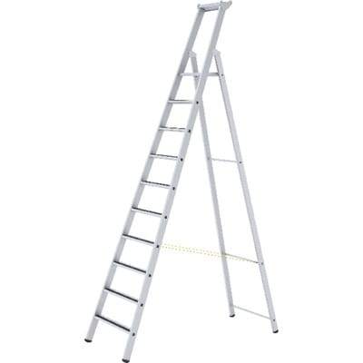 Zarges Gebördelte Stufen-Stehleiter R13step S 10 Stufen