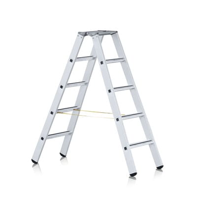 Zarges Gebördelte Stehleiter Eloxiert Saferstep B 2x12 Stufen