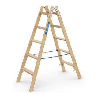 Zarges Holz Stehleiter Crestastep B Beidseitig Begehbar 2x5 Stufen