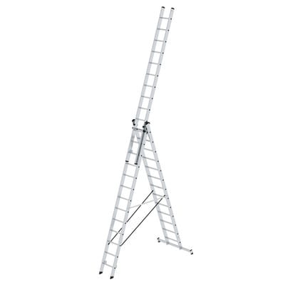 MUNK Mehrzweckleiter mit Nivello Traverse 3x13 Sprossen