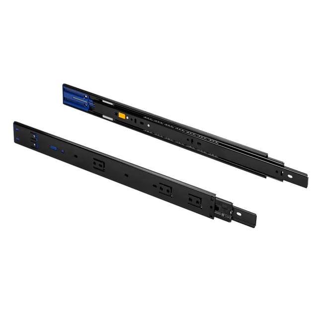 MS Beschläge Schubladenauszug Schwarz Vollauszug 30 KG 400 mm