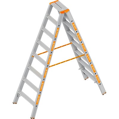 Layher Topic 1043 Stufenstehleiter 2x5 Stufen