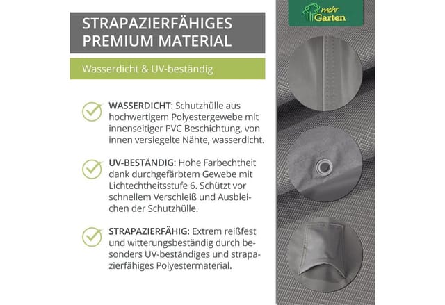 Mehr Garten Premium Sandkasten Abdeckung 122 x 122 x 20 cm