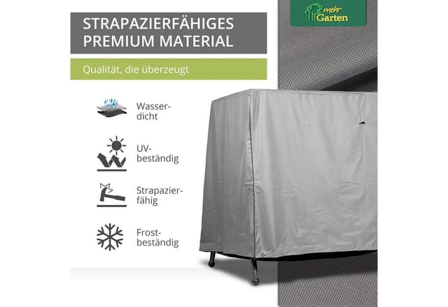 Mehr Garten Premium Schutzhülle für Hollywoodschaukel Gartenschaukel 220 x 160 x 150 cm