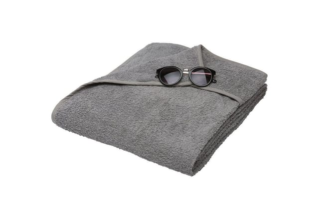 Beautissu Marbella Handtuch 200x70cm Grau