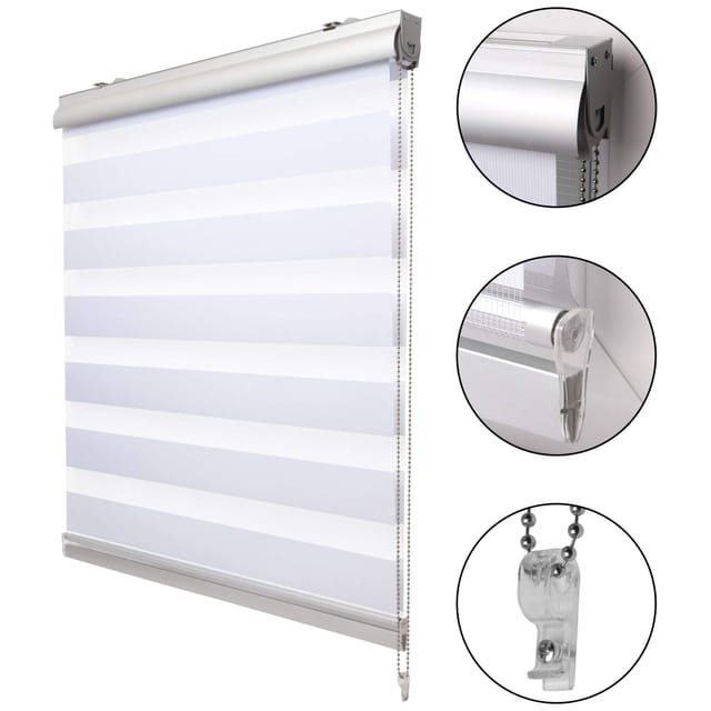 Sol Royal SolDecor DK9 Doppelrollo mit Kassette 120x220cm Weiß