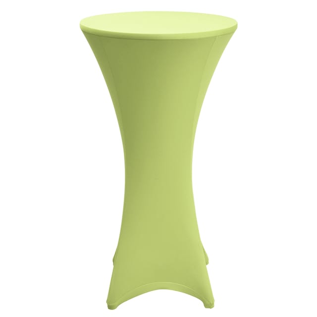 Beautissu Stretch Stehtisch Bistrotisch Husse Ø80-85cm Hellgrün