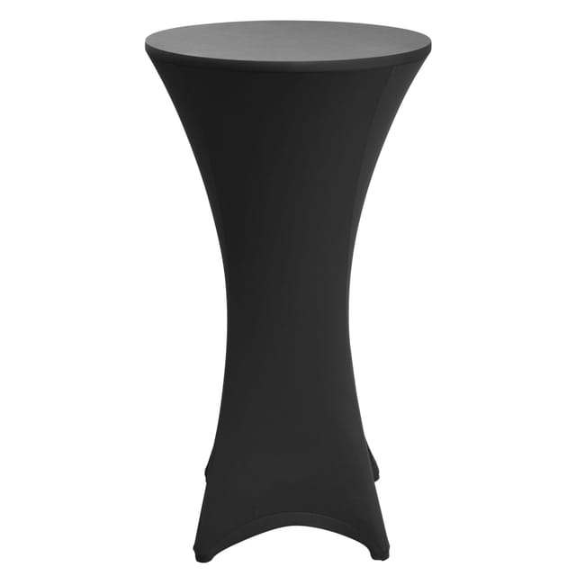 Beautissu Stretch Stehtisch Bistrotisch Husse Ø70-75cm Schwarz