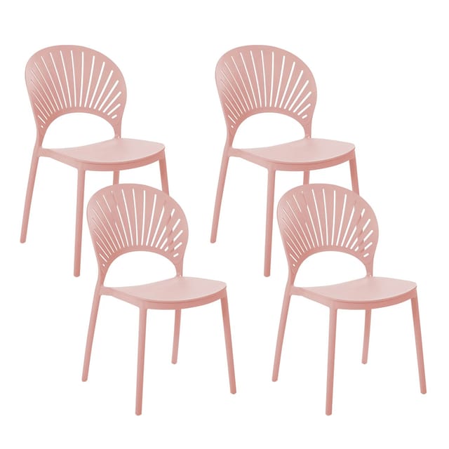 Beliani Esszimmerstuhl Rosa 51x46x83