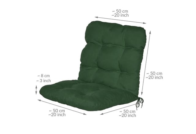 Beautissu Flair NL Niederlehner 100x50x8cm Dunkelgrün 4tlg