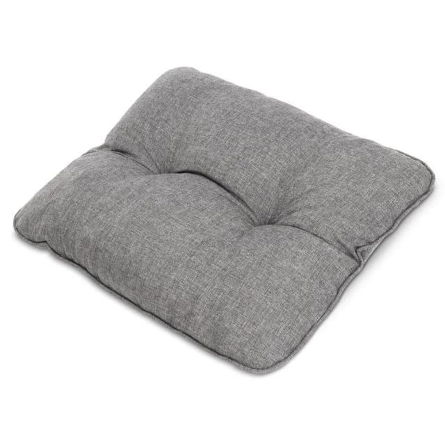 Beautissu Beauflair Loungekissen Outdoor Rücken 60x40x12cm Hellgrau