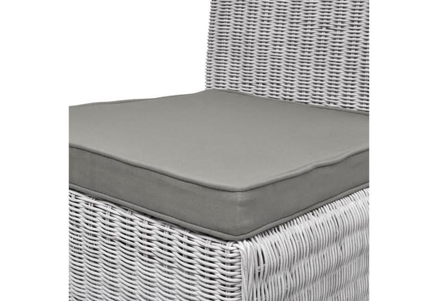 Beautissu Loft SK Stuhlkissen 45x40x5cm Hellgrau 4tlg