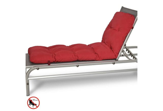 Beautissu Flair RL Rollliegenauflage 190x60x8cm Rot