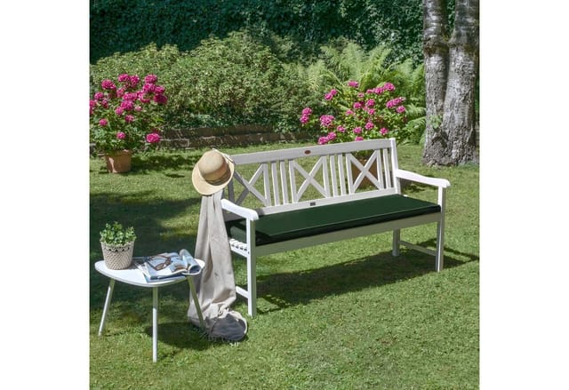 Beautissu Loft BK Bankauflage 100x48x5cm Dunkelgrün