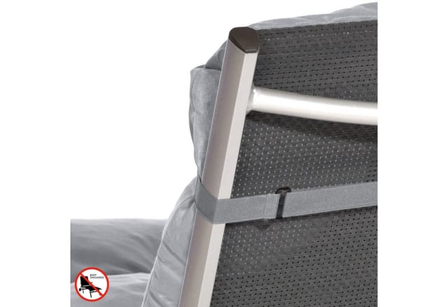 Beautissu Flair RL Rollliegenauflage 190x60x8cm Hellgrau
