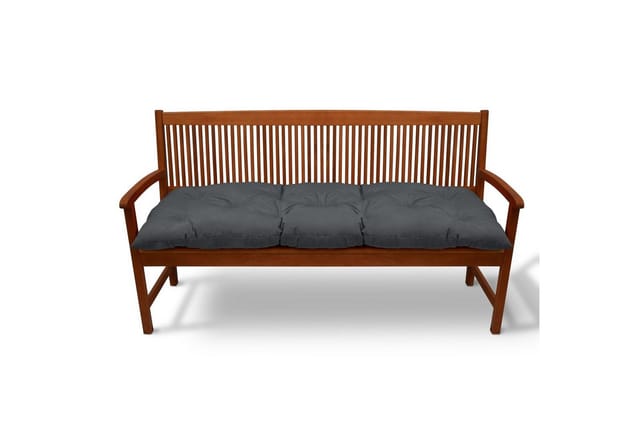 Beautissu Flair BK Bankpolster 100x50x8cm Graphitgrau