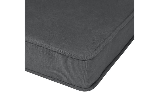 Beautissu Loft BK Bankauflage 100x48x5cm Graphitgrau