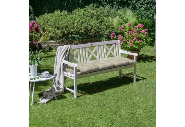 Beautissu Flair BK Bankpolster 100x50x8cm Natur