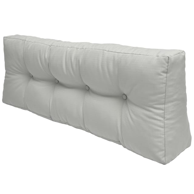 Beautissu ECO Elements Palettenkissen Rücken 120x40x10cm Hellgrau