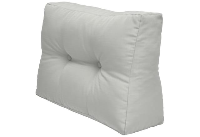 Beautissu ECO Elements Palettenkissen Seite 60x40x20cm Hellgrau