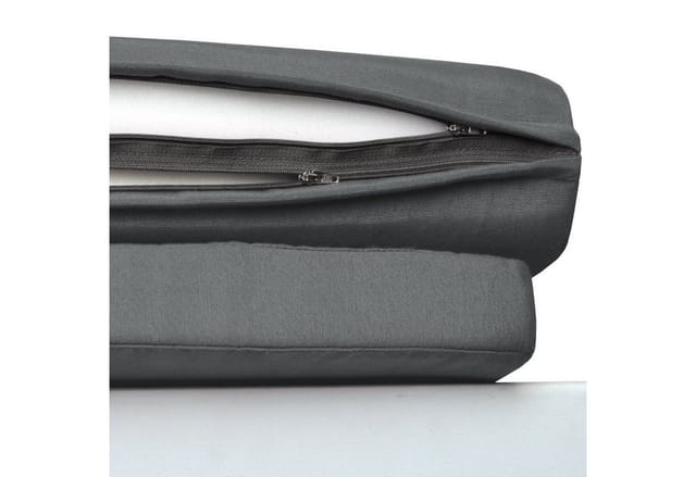 Beautissu Loftlux DC Deckchairauflage 175x45x5cm Graphitgrau