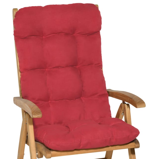 Beautissu Flair HL Hochlehner 120x50x8cm Rot