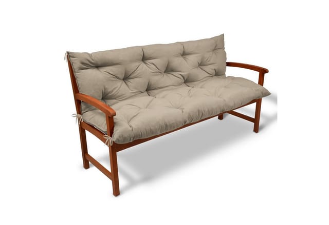 Beautissu Flair BR Bankauflage 100x50cm Natur