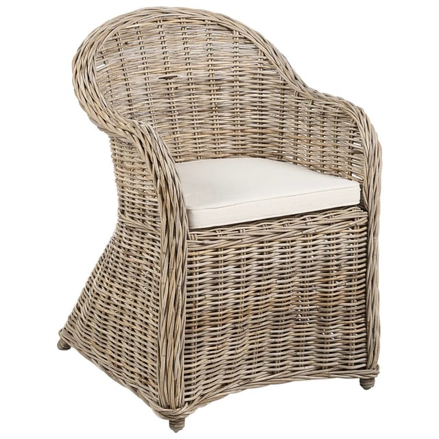 Beliani Sessel Beige Naturfarben 68x56x87