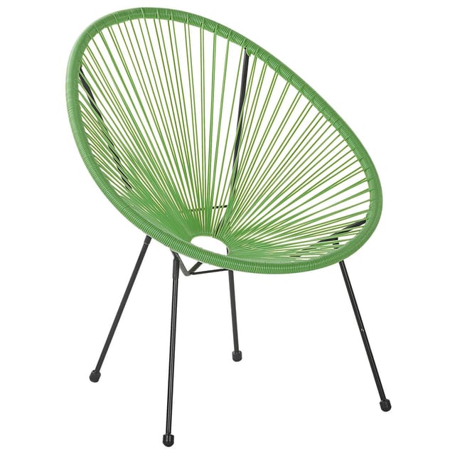 Beliani Cocktailsessel Grün Schwarz 90x70x87