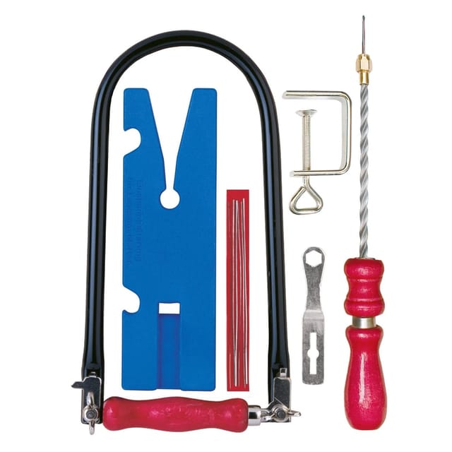 Pebaro Laubsäge-Set 12-Teilig mit Drillbohrer In Tüte