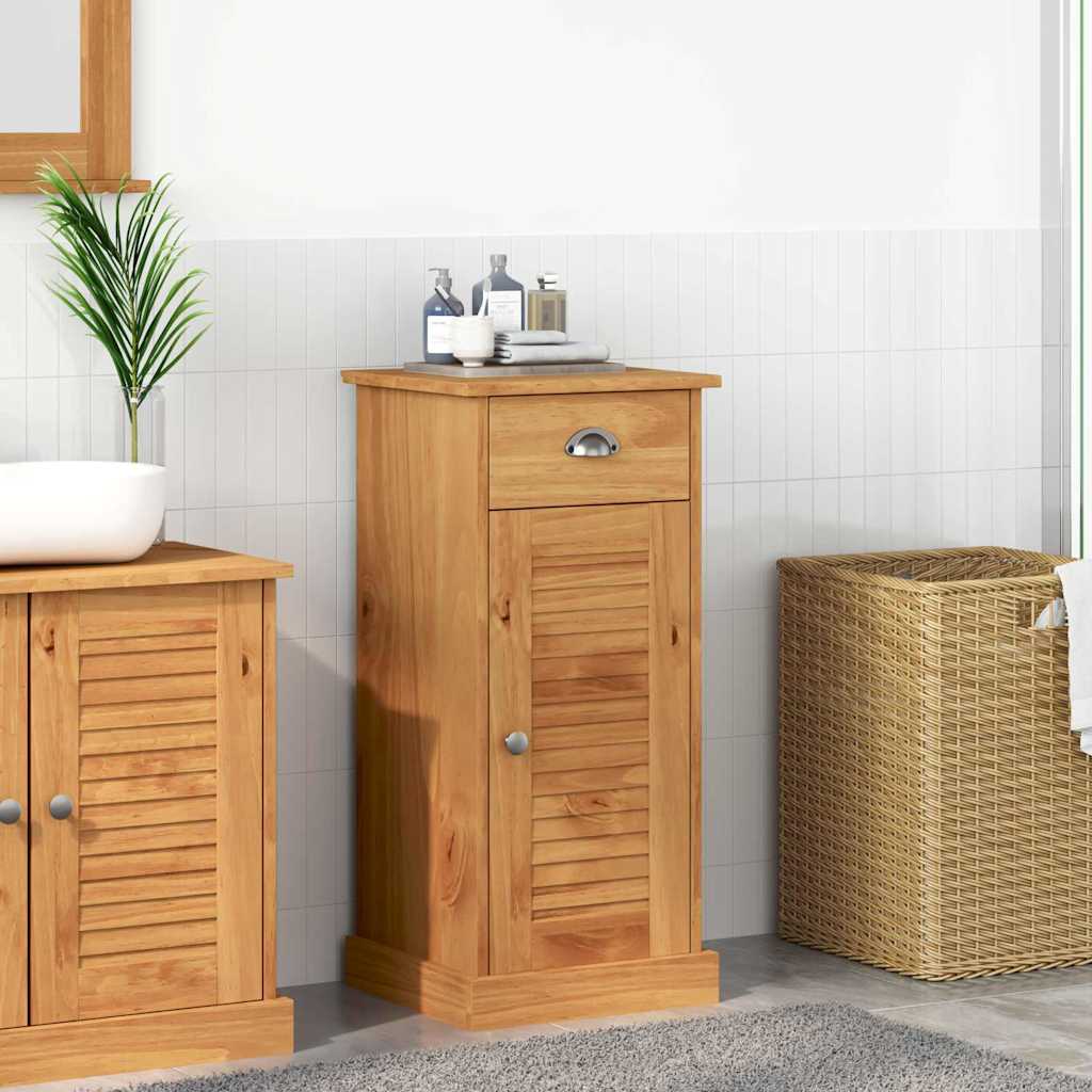 Badezimmerschrank Mit Regal Vigo Honigbraun 37,5 X 34 X 80 Cm Vidaxl
