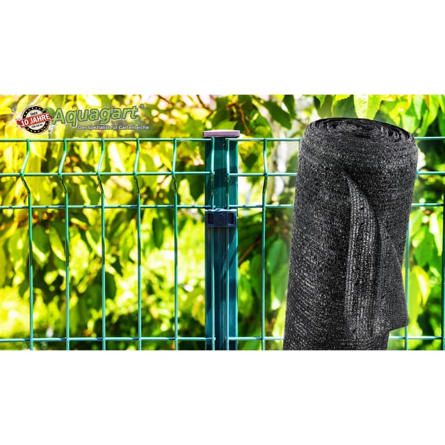 Aquagart 6m Schattiernetz Zaunblende Tennisblende Windschutznetz Sichtschutzzaun 90g 2m Breit