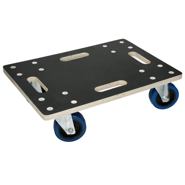ECD Germany Transportroller 35 x 50 cm Rollbrett mit Siebdruckplatte