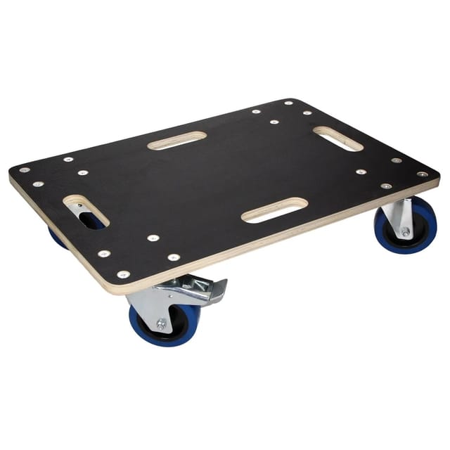 ECD Germany Transportroller mit 2x Feststellbremse 40 x 60 cm Rollbrett