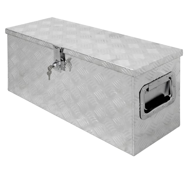 ECD Germany Alu Werkzeugkasten 73 x 24 x 32 cm Abschließbar Werkzeugkoffer