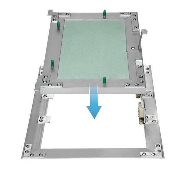 ECD Germany Revisionsklappe Revisionstür GK-Einlage 200x250 mm Gipskarton