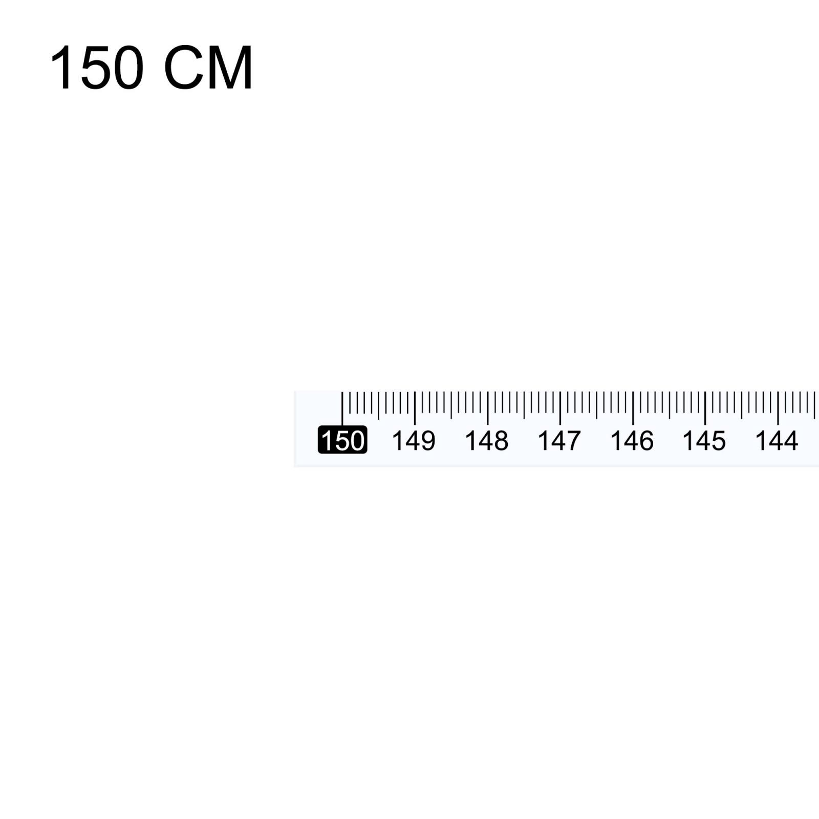 Maßklebeband 150cm Ablesung rechts nach links für Werkbank (weiß) Bild 5
