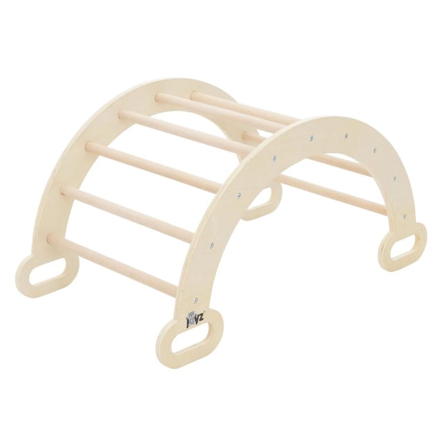 Joyz Kletterbogen für Kinder ab 2 Jahre Natur aus Holz 89x52x45,5 cm Indoor