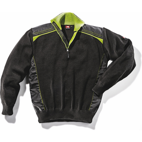 BULLSTAR Stricktroyer, schwarz/lime, Polyacryl, Gr. XL