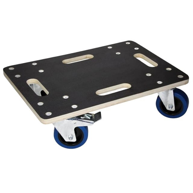 ECD Germany Transportroller mit 2 Feststellbremse 35 x 50 cm Rollbrett