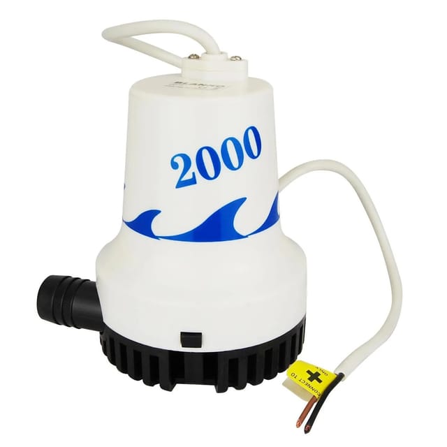 Blanko Lenzpumpe Marine 2000GPH 8400,/h 4 Meter 12 V