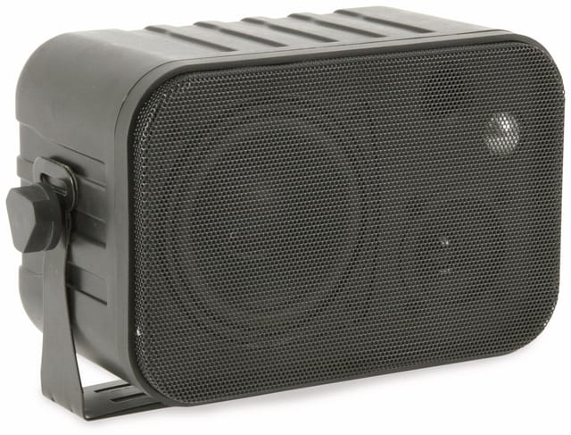 Dynavox 3-Wege Lautsprecher Paar mit Halterung für Wand und Decke Schwarz